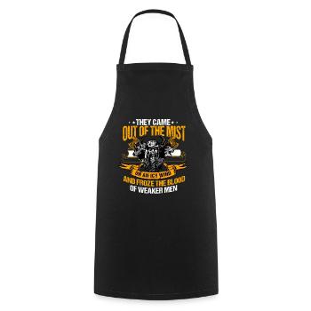 Viking, Viking, Valhalla - Tablier de cuisine - noir - Devant - AI Model Male 185 dark (185cm)