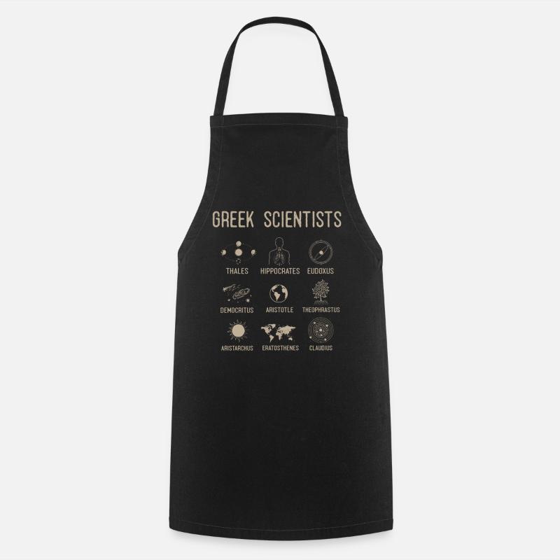 Grecs, grecs - Tablier de cuisine - noir