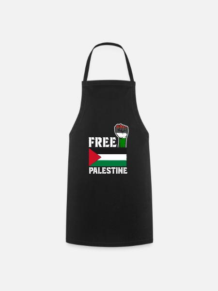 Free Palestine - Freedom for Palestine - Cooking Apron - black