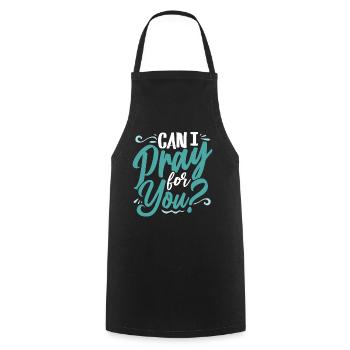 Bible verse, Christian God, Prayer Psalm - Cooking Apron - black - Front - AI Model Male 185 dark (185cm)