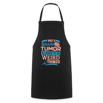 Brain Tumor Surgery Survivor Awareness - Cooking Apron - black - Front - AI Model Male 185 dark (185cm)