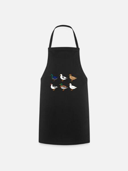 Ente Geschenk Enten Liebhaber Erpel Bauernhof Ente - Kochschürze - Schwarz