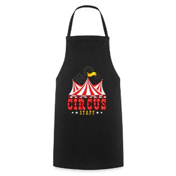 Circus, Circus Staff, Artist, Artistic - Cooking Apron - black - Front - AI Model Male 185 dark (185cm)