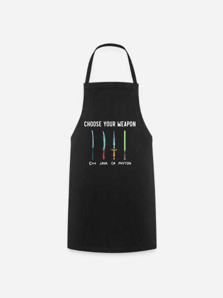 PHYTON PROGRAMMER Programmation Encodage d’encodeur - Tablier de cuisine - noir