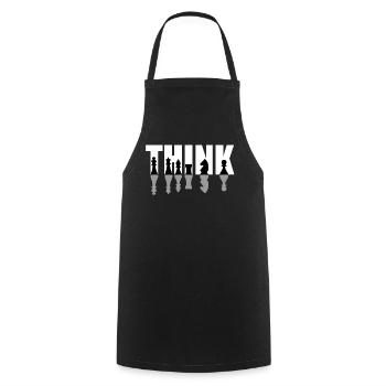 Chess player, chess game US flag - Cooking Apron - black - Front - AI Model Male 185 dark (185cm)