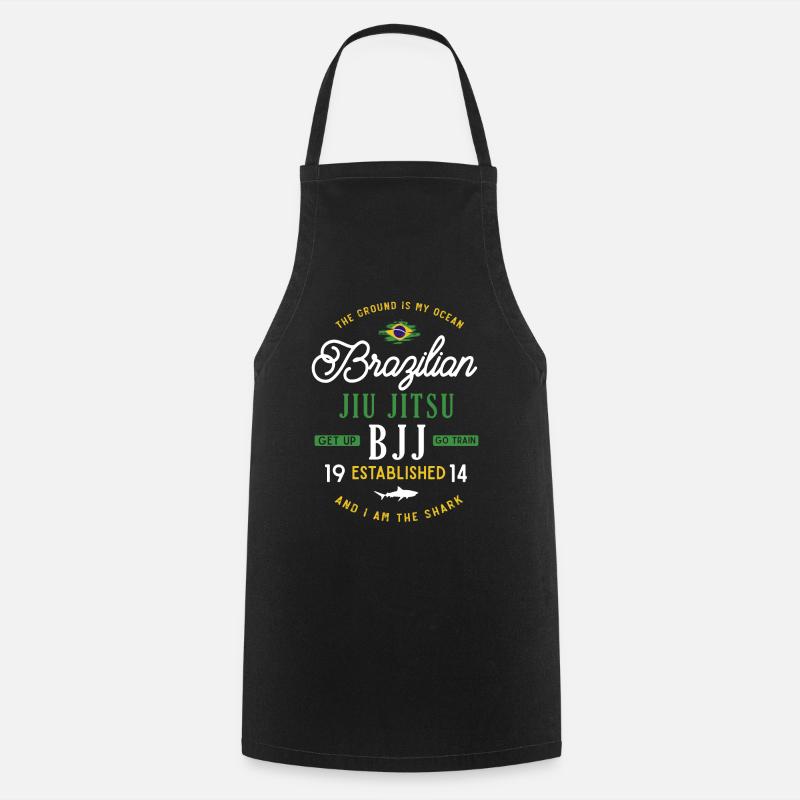 BJJ Jiu Jitsu Brésilien - Tablier de cuisine - noir