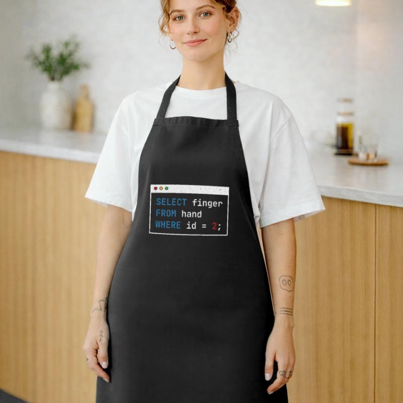Hacking Code Cybersécurité Selected Finger Hacker Tablier de cuisine