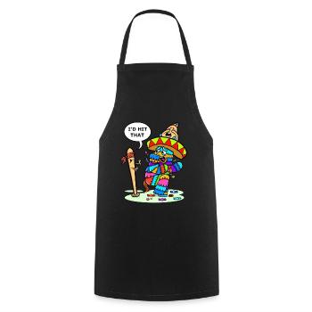 Fiesta Mexicana Party Cinco De Mayo Pinata - Cooking Apron - black - Front - AI Model Male 185 dark (185cm)