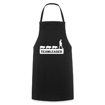 Pig breeding, pigs, farmer - Cooking Apron - black - Front - AI Model Male 185 dark (185cm)