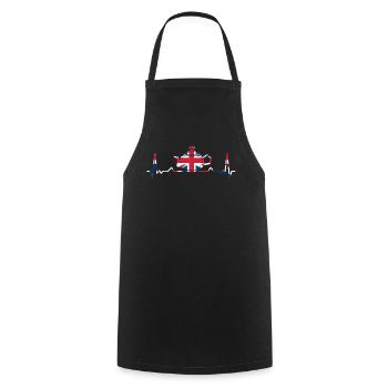 Tea lovers, tea drinkers, tea time - Cooking Apron - black - Front - AI Model Male 185 dark (185cm)