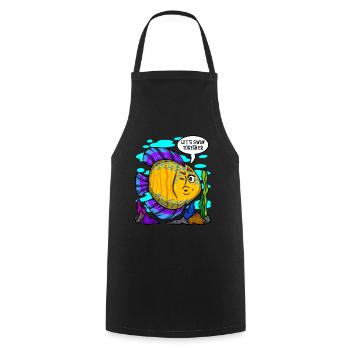 Aquarium Gift Aquarist Fish Keeping Lover - Cooking Apron - black - Front - AI Model Male 185 dark (185cm)