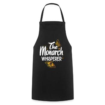 Papillon monarque - Tablier de cuisine - noir - Devant - AI Model Male 185 dark (185cm)