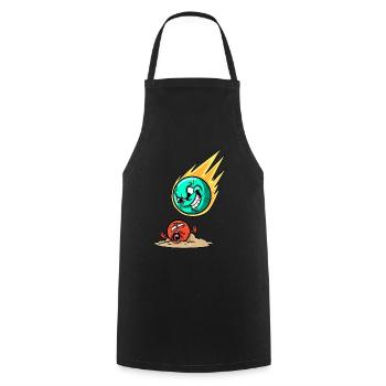 Boccia Set Boccia Player Flying Bocce Boccia - Cooking Apron - black - Front - AI Model Male 185 dark (185cm)