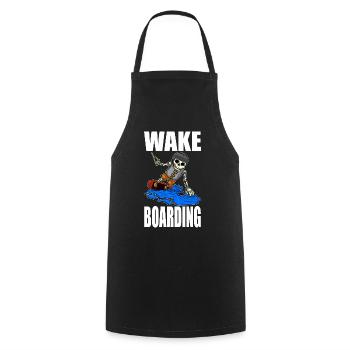 Wakeboarder Skeleton sur le wakeboard - Tablier de cuisine - noir - Devant - AI Model Male 185 dark (185cm)