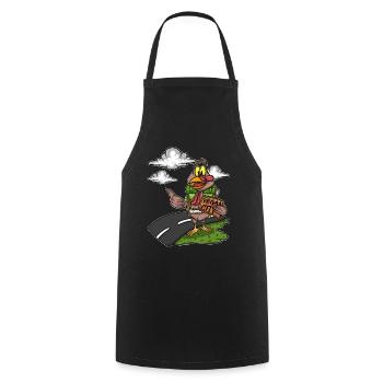 Holiday Thanksgiving No Meat Turkey - Cooking Apron - black - Front - AI Model Male 185 dark (185cm)