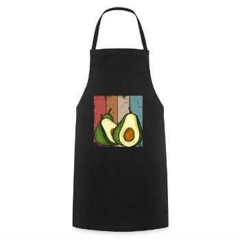 Avocado Geschenk Smoothie Vegan Vegetarier Avocado - Kochschürze - Schwarz - Vorne - AI Model Male 185 dark (185cm)