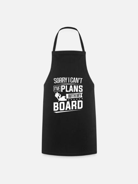 Es tut mir leid, dass ich nicht mit meinem Board Wakeboarding planen kann - Kochschürze - Schwarz