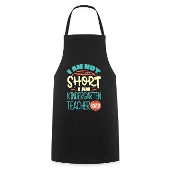 I Am a Kindergarten Teacher The Teacher Size - Cooking Apron - black - Front - AI Model Male 185 dark (185cm)