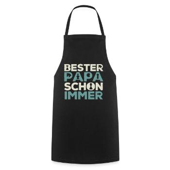 Schachvater, Schachspieler Geschenk, - Kochschürze - Schwarz - Vorne - AI Model Male 185 dark (185cm)