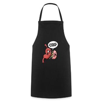 Not My Probleme Gastric Sleeve Bariatric Surgery - Cooking Apron - black - Front - AI Model Male 185 dark (185cm)