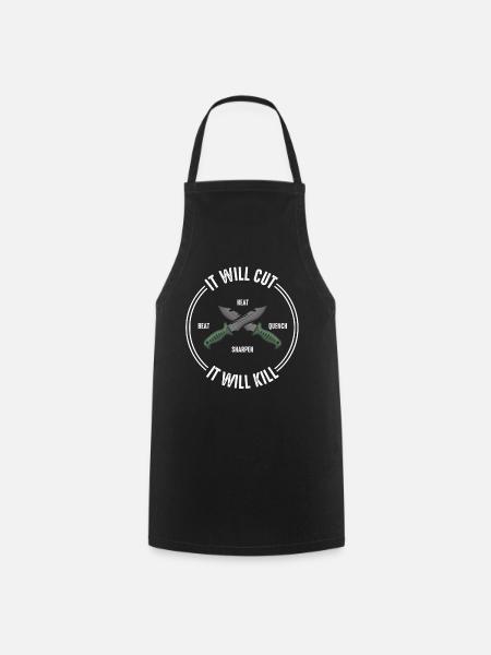 Coutelier - Tablier de cuisine - noir
