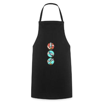 Cocktails Bartender Mix Cocktail Barkeeper - Cooking Apron - black - Front - AI Model Male 185 dark (185cm)