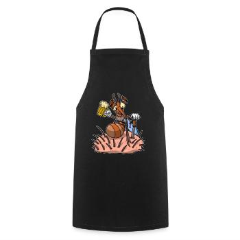 Insecte Moustique Buvant de la bière Moustiques - Tablier de cuisine - noir - Devant - AI Model Male 185 dark (185cm)