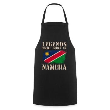 Vintage Design Namibian Flag Namibia - Cooking Apron - black - Front - AI Model Male 185 dark (185cm)