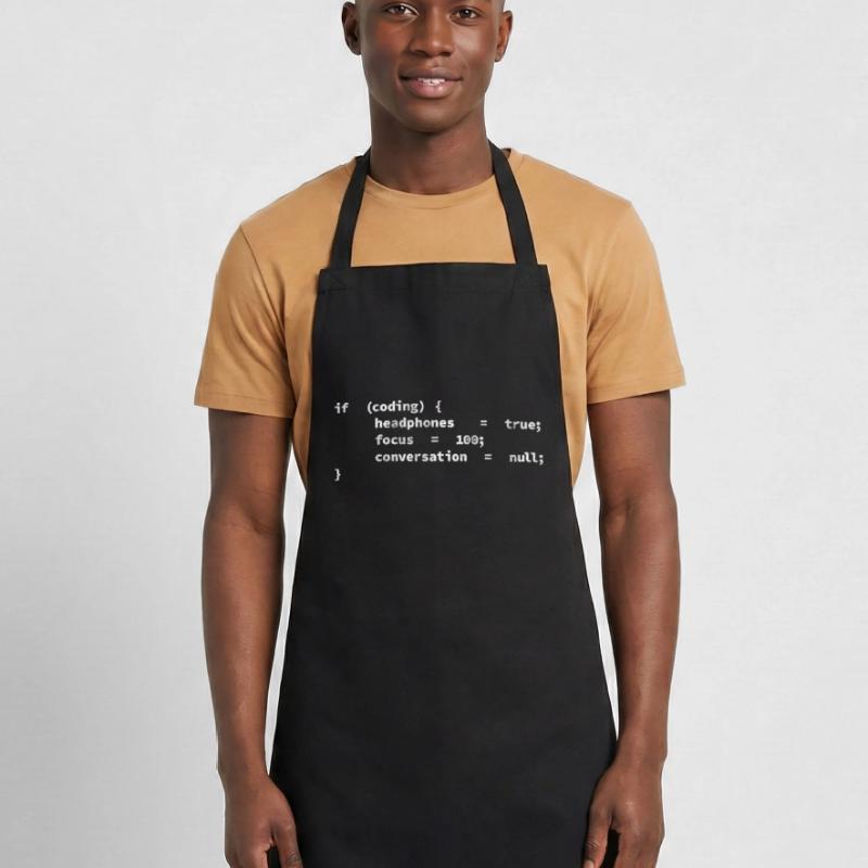Kopfhörer, Codierer, Programmierer Codieren Kochschürze