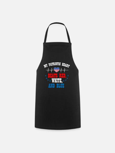 US patriotic quotes, patriot, patriots - Cooking Apron - black