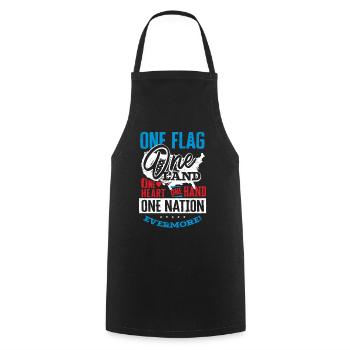 US patriotic quotes, patriot, patriots - Cooking Apron - black - Front - AI Model Male 185 dark (185cm)