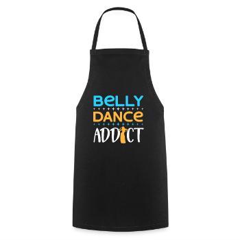 Belly Dance Addict Belly Dancer Belly Dancing - Cooking Apron - black - Front - AI Model Male 185 dark (185cm)