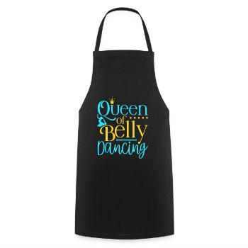 Belly Dancer Queen Of Belly Dancing - Cooking Apron - black - Front - AI Model Male 185 dark (185cm)