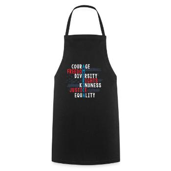 Patriotic American Citizen, Freedom - Cooking Apron - black - Front - AI Model Male 185 dark (185cm)
