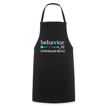 Collecte de données - Thérapeutes analystes comportementaux - Tablier de cuisine - noir - Devant - AI Model Male 185 dark (185cm)