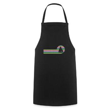Sailor Sunset Voilier Skipper Capitaine Voile - Tablier de cuisine - noir - Devant - AI Model Male 185 dark (185cm)
