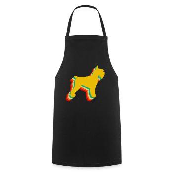 Schnauzer, Schnauzer Cadeau de propriétaire de chien Schnauzer - Tablier de cuisine - noir - Devant - AI Model Male 185 dark (185cm)