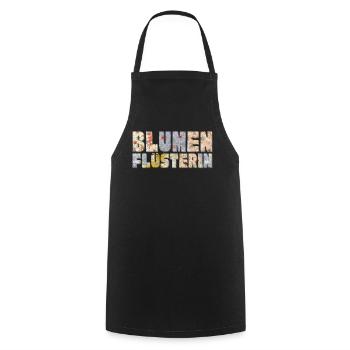 Flower whispering, gardener, flowers - Cooking Apron - black - Front - AI Model Male 185 dark (185cm)