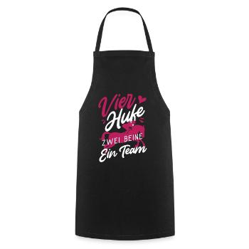 Rider, Horseback Riding, Horses, Horse Riding, Travel Port - Cooking Apron - black - Front - AI Model Male 185 dark (185cm)