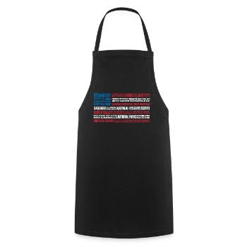 U.S. National Parks, National Park, Denali, Redwood - Cooking Apron - black - Front - AI Model Male 185 dark (185cm)