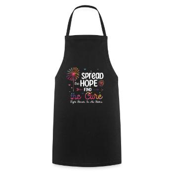 Combattez le cancer de toutes les couleurs - Tablier de cuisine - noir - Devant - AI Model Male 185 dark (185cm)