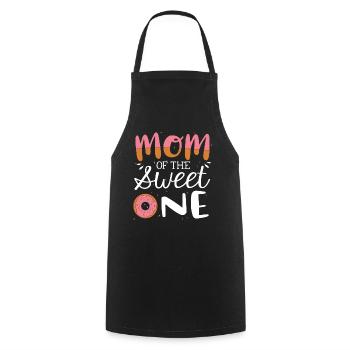 Mama of the sweet - Cooking Apron - black - Front - AI Model Male 185 dark (185cm)