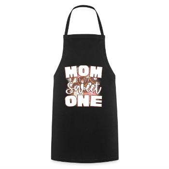 Mama of the sweet - Cooking Apron - black - Front - AI Model Male 185 dark (185cm)