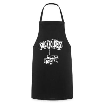 Smokoligist, BBQ, Grill, - Kochschürze - Schwarz - Vorne - AI Model Male 185 dark (185cm)