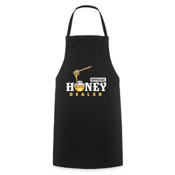 Honey Merchant, Honey Comp, - Cooking Apron - black - Front - AI Model Male 185 dark (185cm)