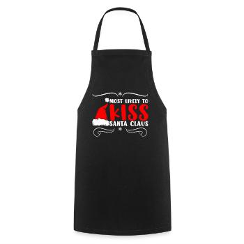Christmas Quote, Funny Christmas Quote - Cooking Apron - black - Front - AI Model Male 185 dark (185cm)