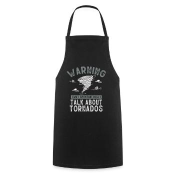 Meteorologist, meteorologist, weather forecast - Cooking Apron - black - Front - AI Model Male 185 dark (185cm)