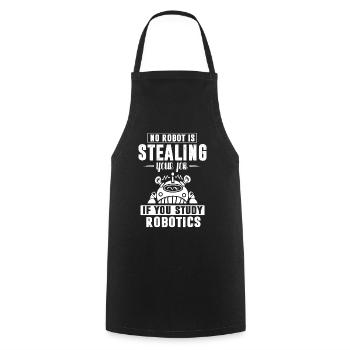 Robotics, Robotics Engineer - Cooking Apron - black - Front - AI Model Male 185 dark (185cm)