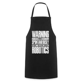 Robotik, Robotikingenieur - Kochschürze - Schwarz - Vorne - AI Model Male 185 dark (185cm)