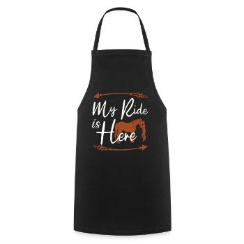 Rodeo, Western horse riding, horse lovers - Cooking Apron - black - Front - AI Model Male 185 dark (185cm)